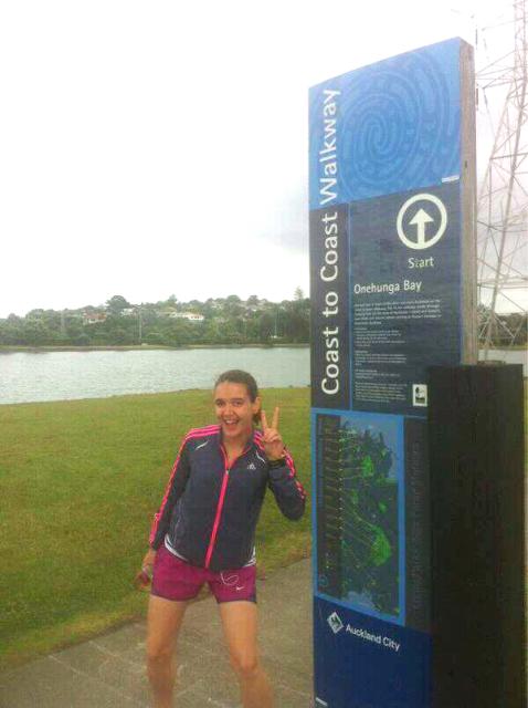 The face may say "I'm excited so let's run" but the reality was more like "it's cold so let's run!"