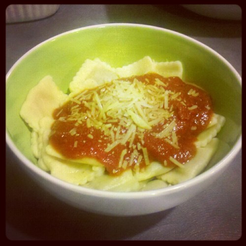 If it hadn't been for Instagram, the world would never have found out what I had for dinner last Saturday. I'm so worried they're going to pass this image onto a pasta sauce company. Not.