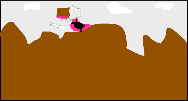 And here's another super artistic illustration of how it actually felt to get through that mud.